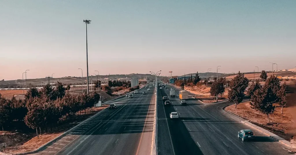 Route en Jordanie